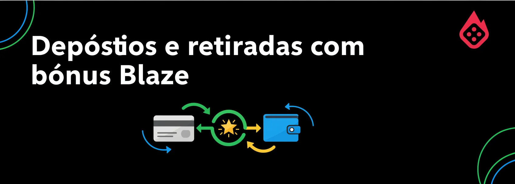 Depósitos e retiradas com bônus Blaze