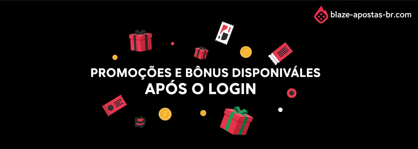 Promoções e bônus disponíveis após o login