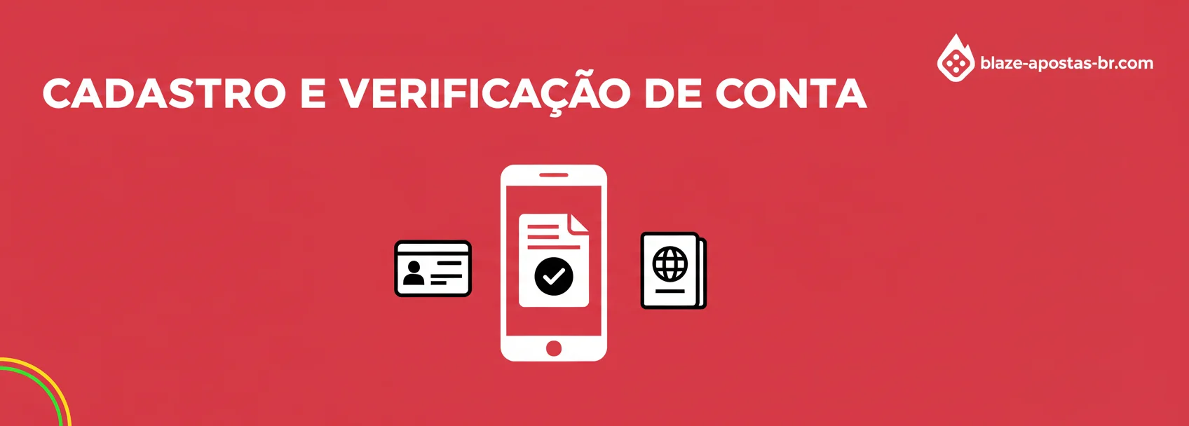 Cadastro e verificação de conta